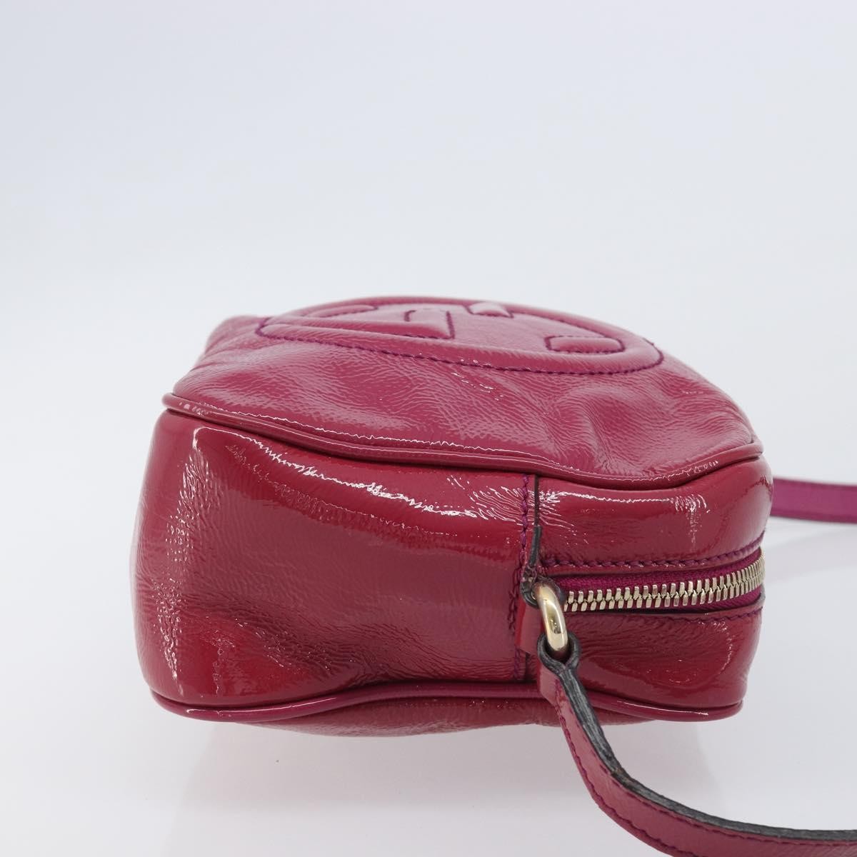 Gucci Soho Disco Patent, Pink, Patent Leather, Crossbody Bag