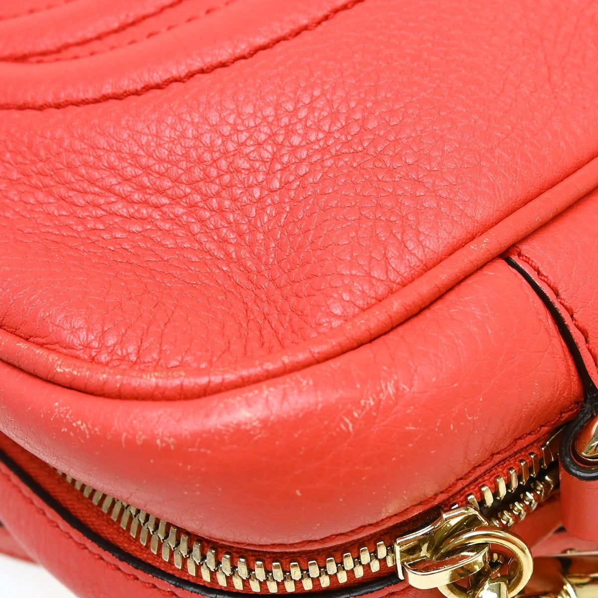 Gucci Soho Disco Leather, Pink, Leather, Shoulder Bag