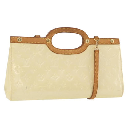 Louis Vuitton Roxbury Drive Monogram Vernis, Beige, Patent Leather, Handbag
