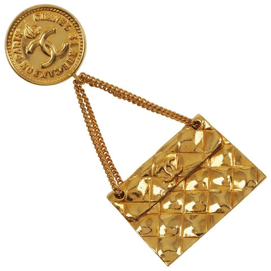 Chanel Broche, Gold, Gold Plated, brooch