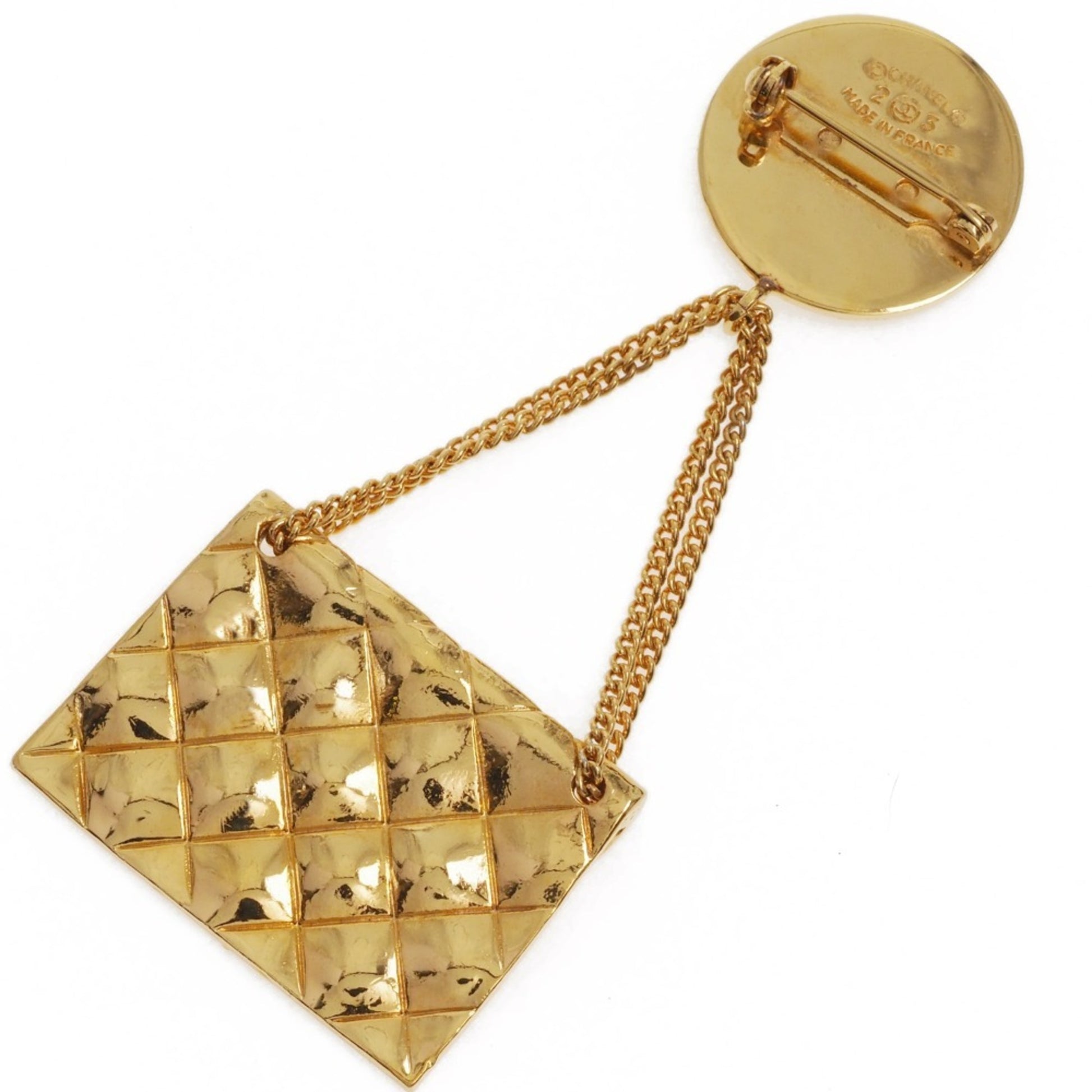 Chanel Broche, Gold, Gold Plated, brooch