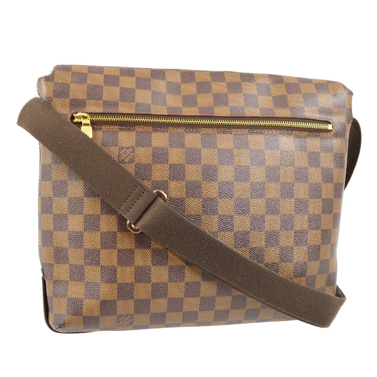 Louis Vuitton Brooklyn Damier Ebene, Brown, Canvas, Shoulder Bag