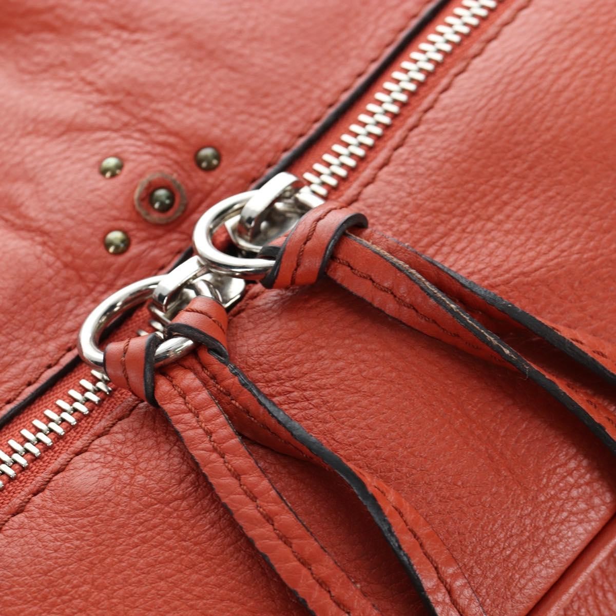 Chloe Paddington Leather, Orange, Leather, Tote Bag
