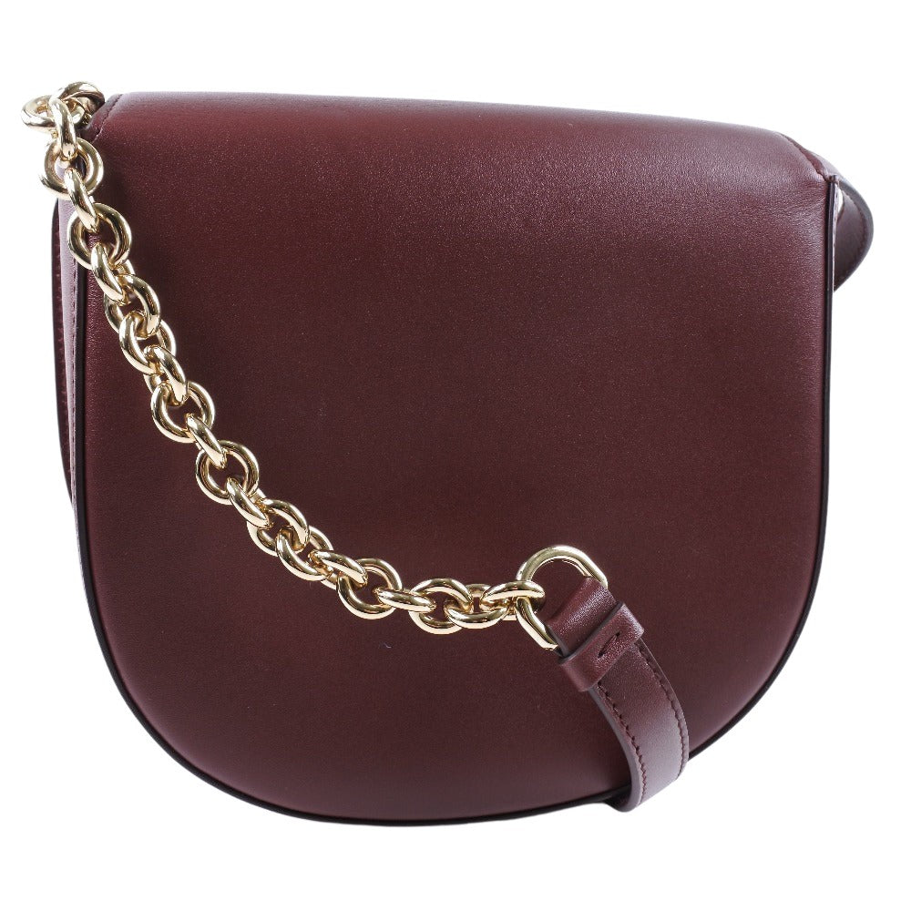 Salvatore Ferragamo Gancio, Burgundy, Leather, shoulder