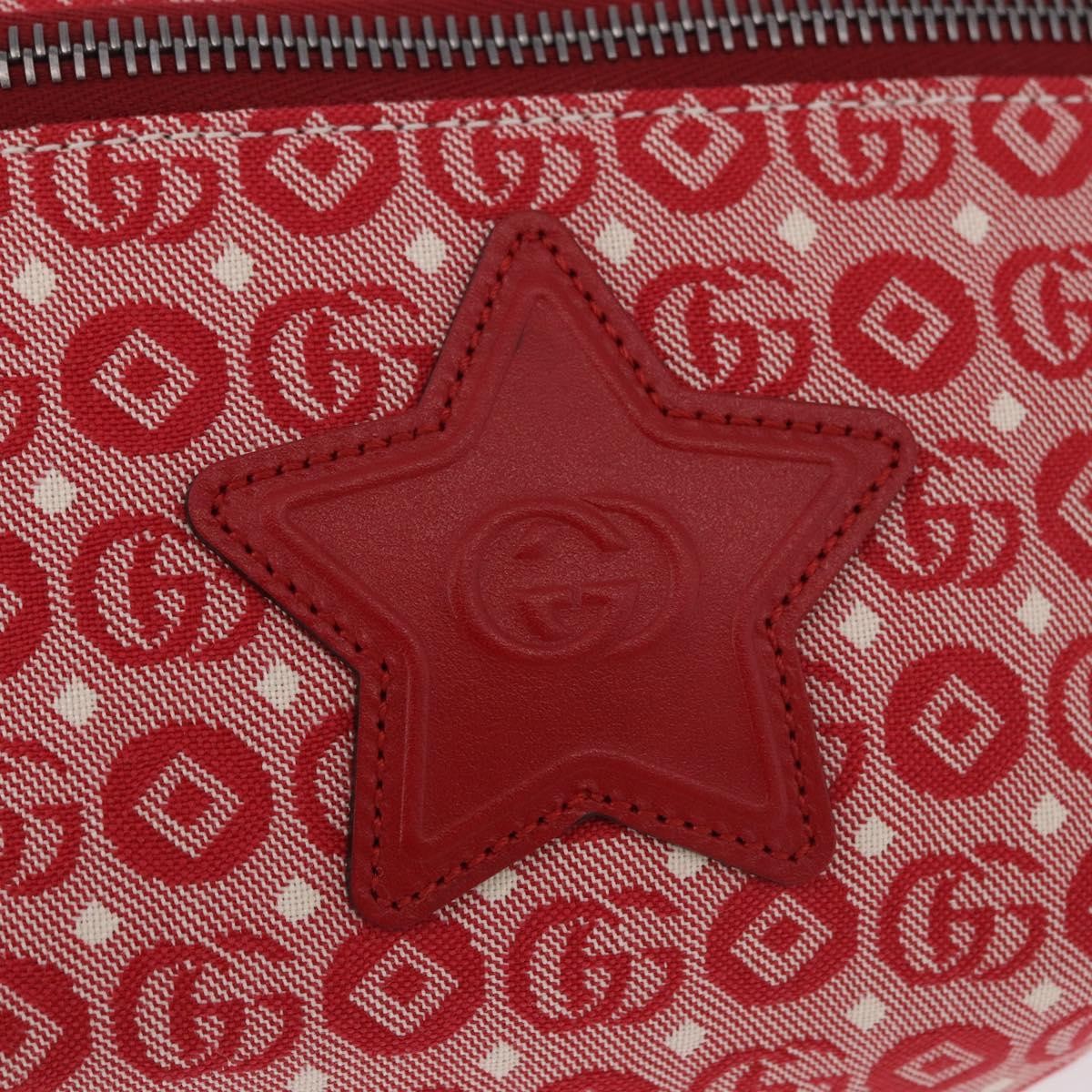 Gucci Children's Belt Printed GG Coated Canvas, Red, Canvas, Handbag
