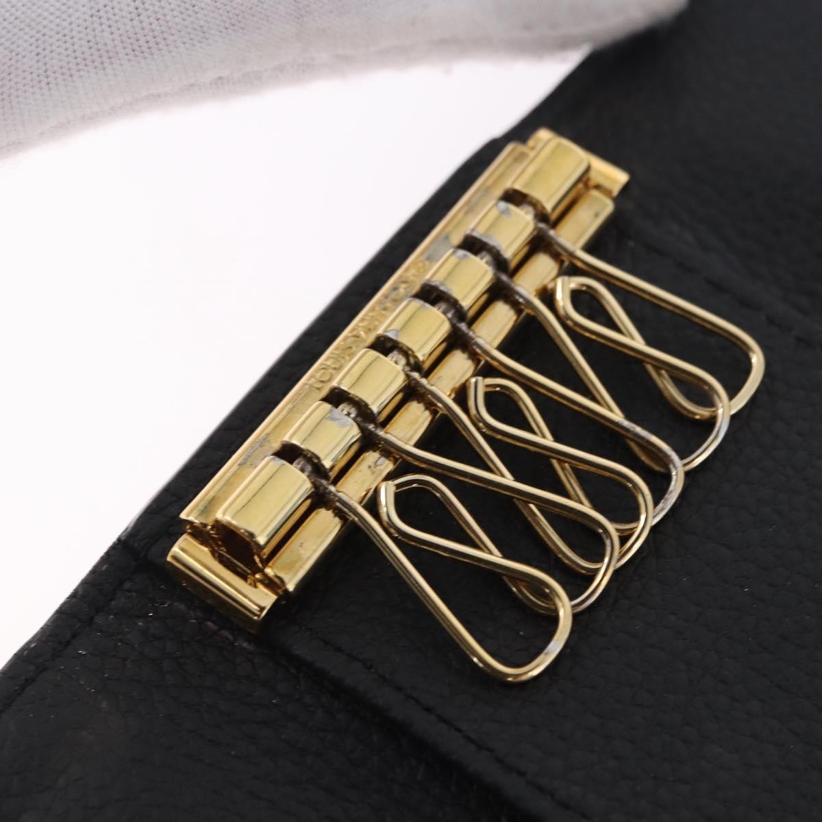 Louis Vuitton Multiclés 6 monogramme empreinte, Black, Leather, Wallet