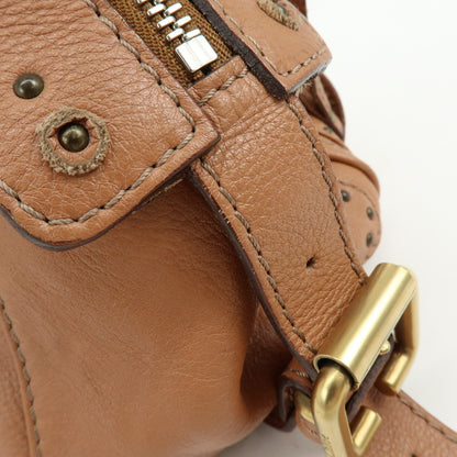 Chloe Paddington Leather, Brown, Leather, Tote Bag