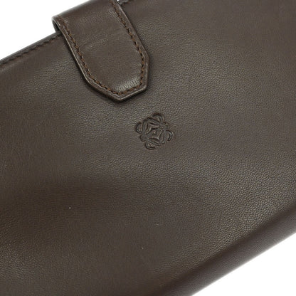 Loewe Anagram Leather, Brown, Leather, Wallet