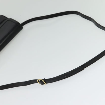 Bally Vintage Leather, Black, Leather, Shoulder Bag