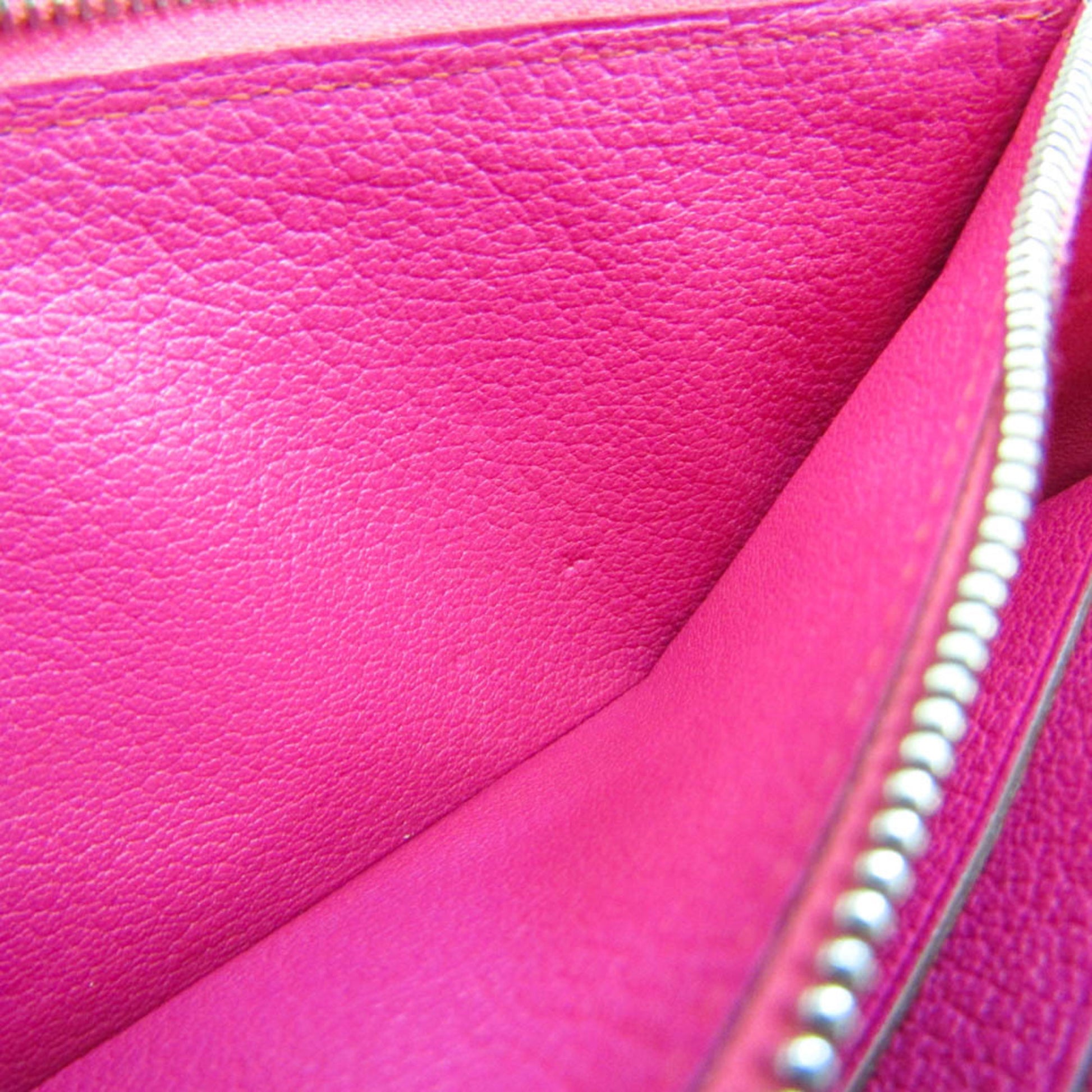 Hermès Azap, Pink, Leather, wallet