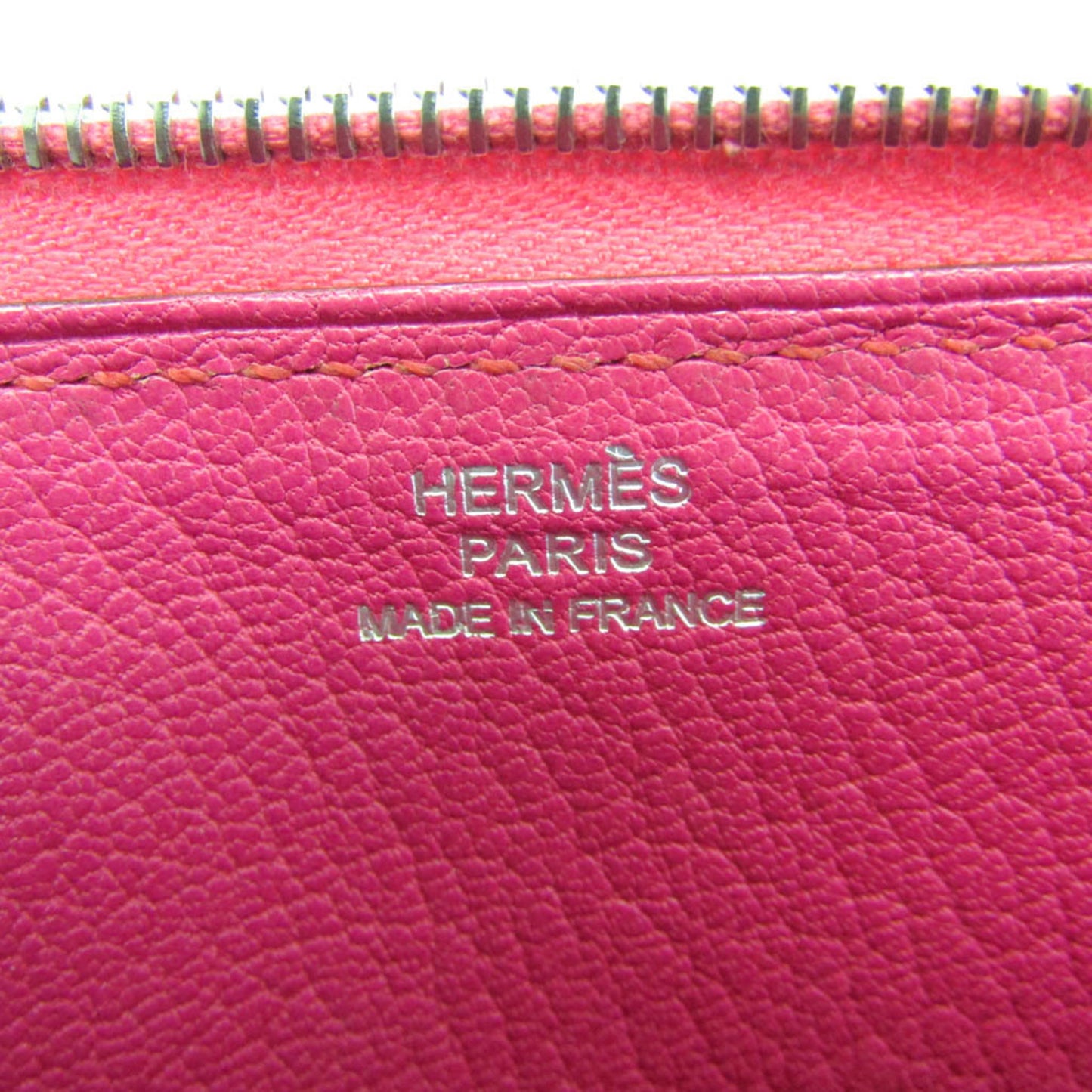 Hermès Azap, Pink, Leather, wallet