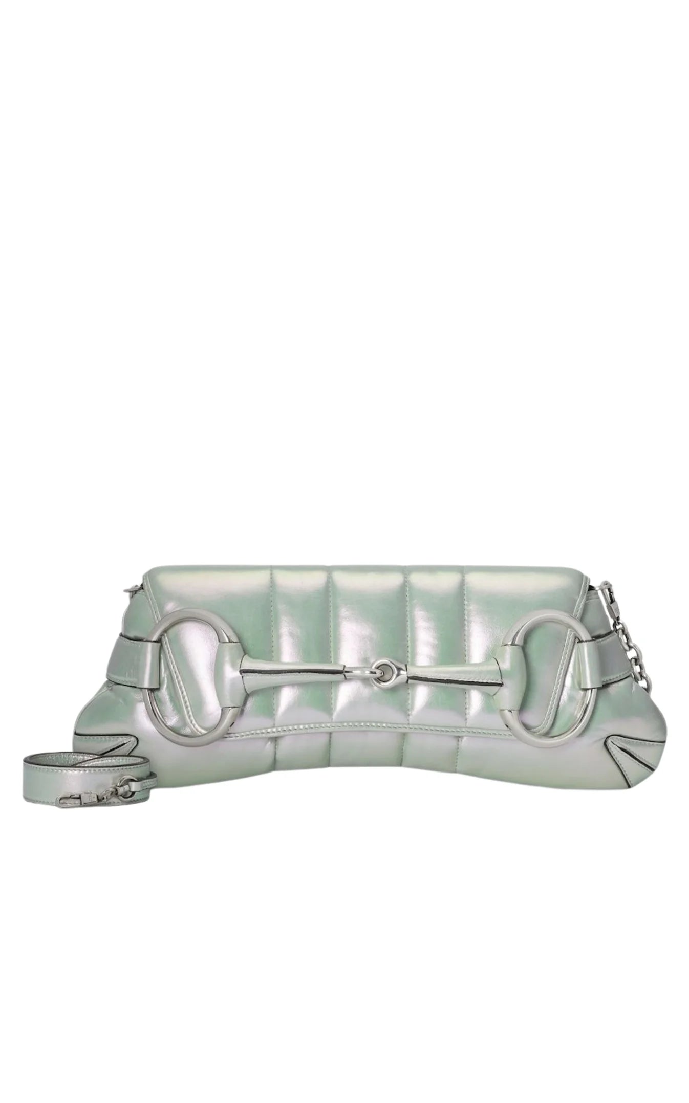 Gucci Horsebit, Metallic, Leather, shoulder