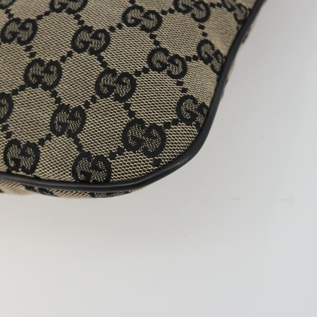 Gucci Web Strap Zip Messenger GG Canvas, Beige, Canvas, Handbag