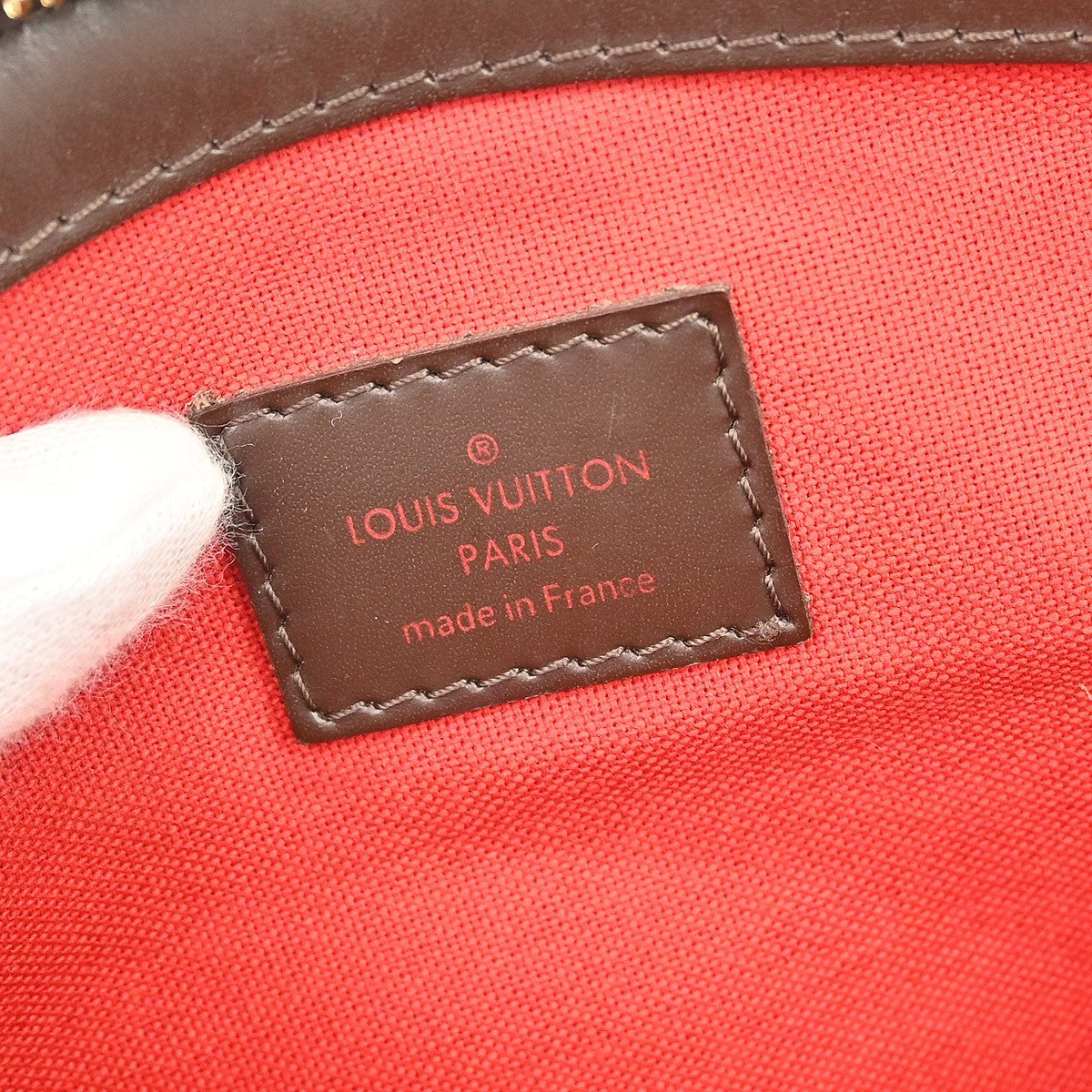Louis Vuitton Verona Damier Ebene, Brown, Canvas, Tote Bag