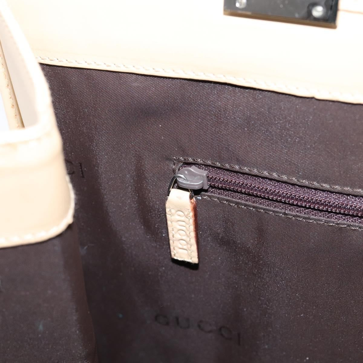 Gucci Jackie Leather, Beige, Leather, Tote Bag