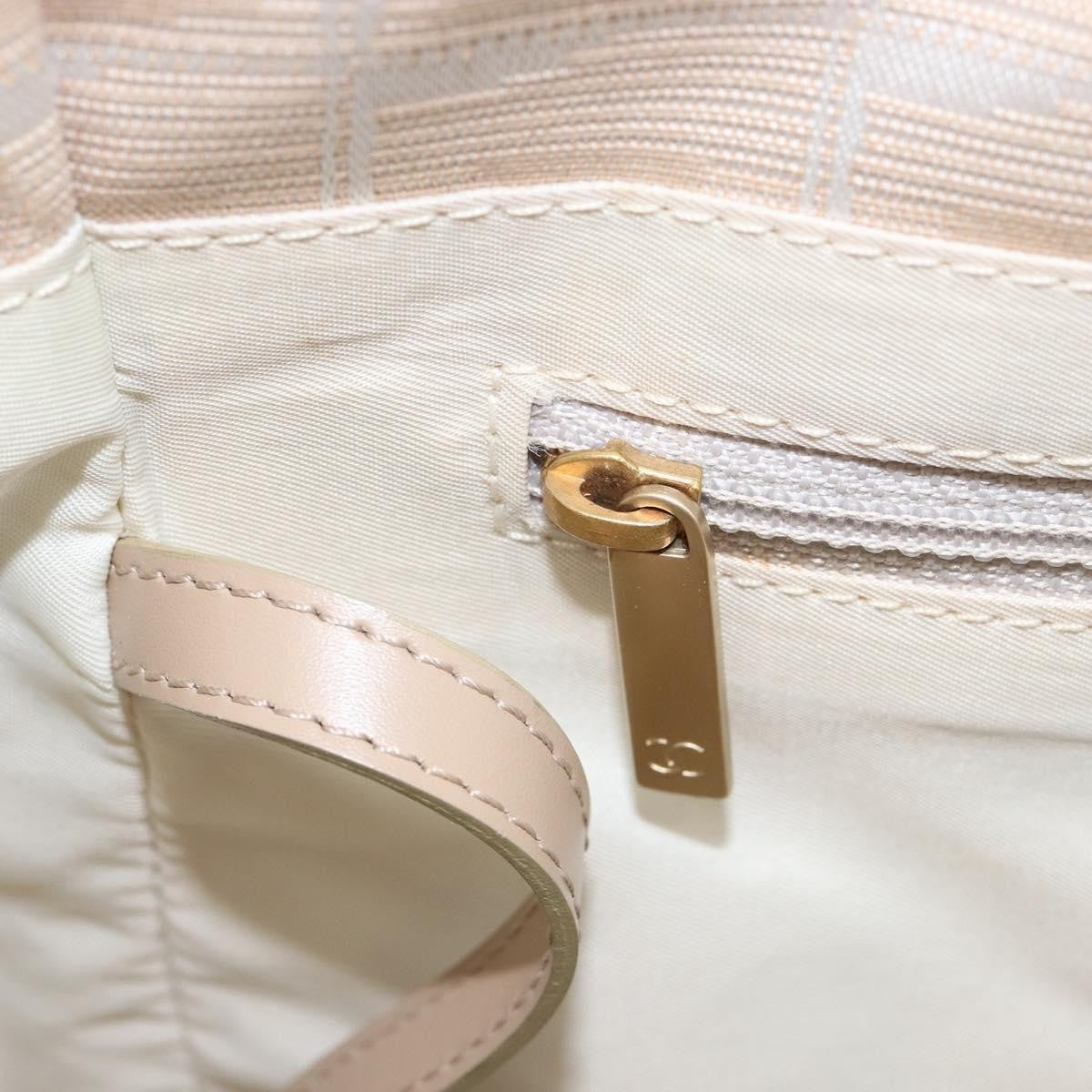 Chanel Travel Line Nylon, Beige, Nylon, Tote Bag
