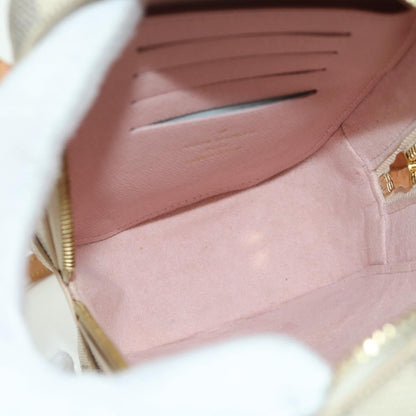 Louis Vuitton NeoKapi Handag Damier Ebene, Beige, Canvas, Clutch