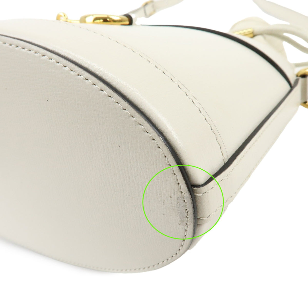 Gucci Horsebit 1955 Bucket Leather, Beige, Leather, Handbag