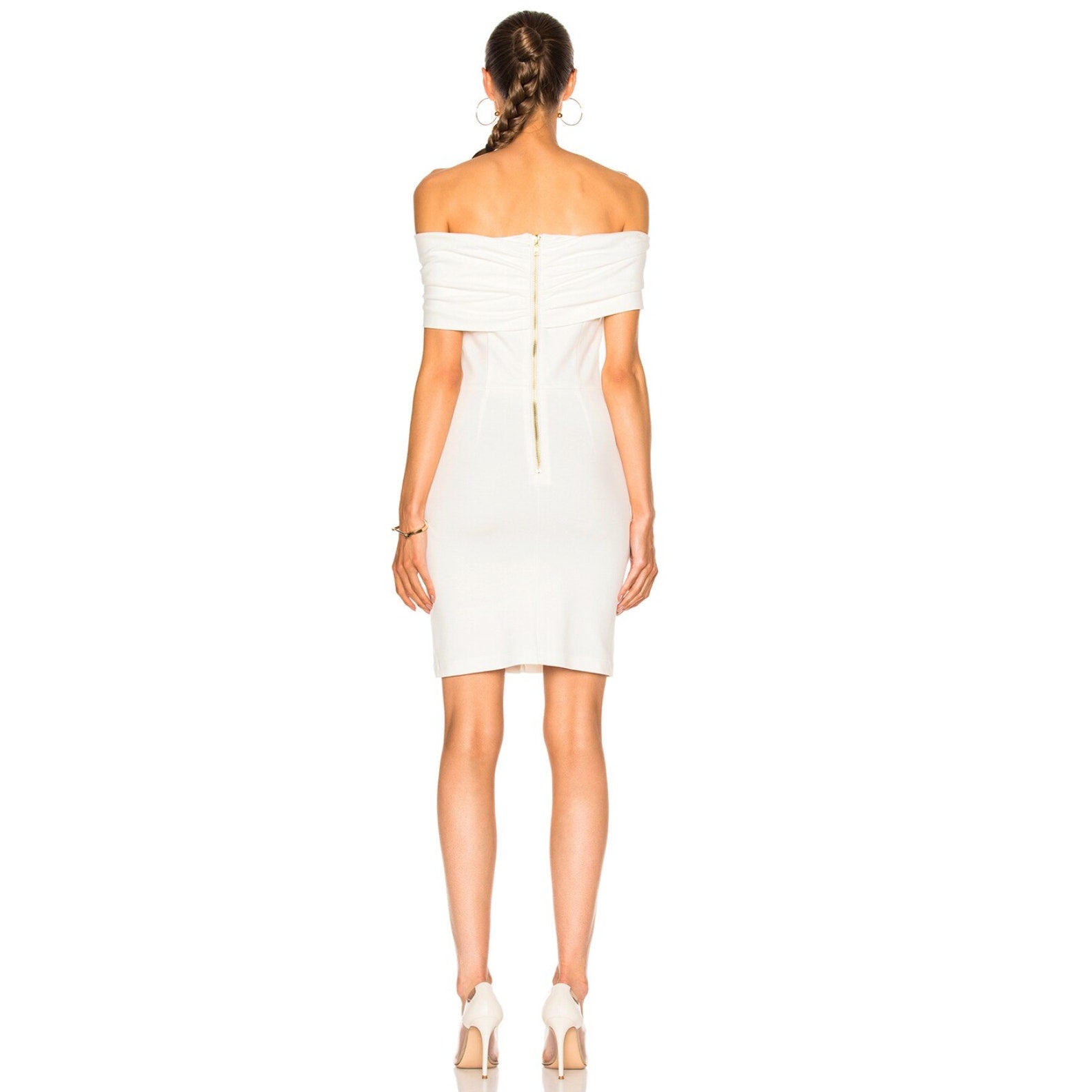 Pierre Balmain Off The Shoulder Mini Dress