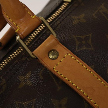 Louis Vuitton Keepall Bag Monogram Canvas, BROWN, CANVAS, Travel bag