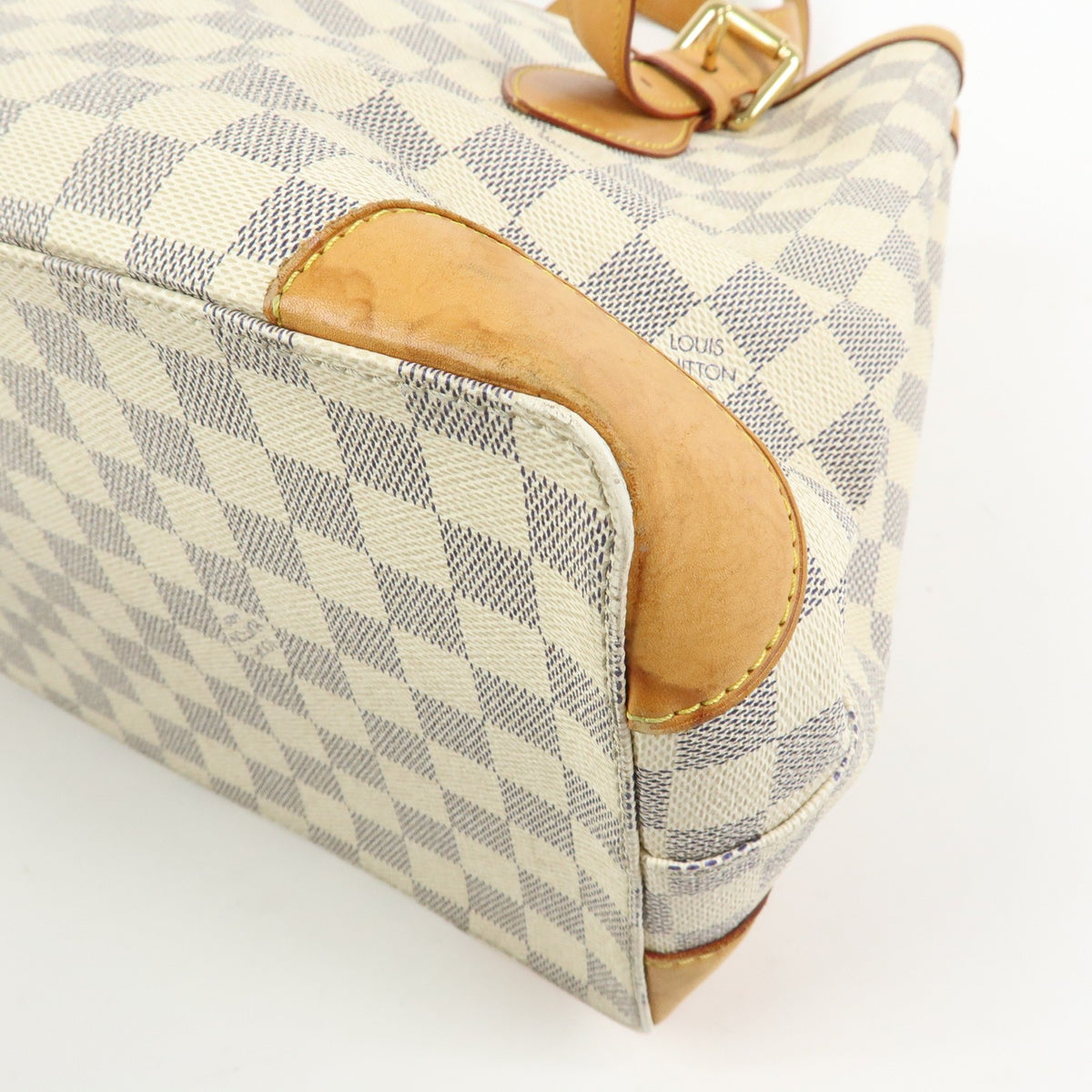 Louis Vuitton Hampstead Damier, Beige, Canvas, Handbag