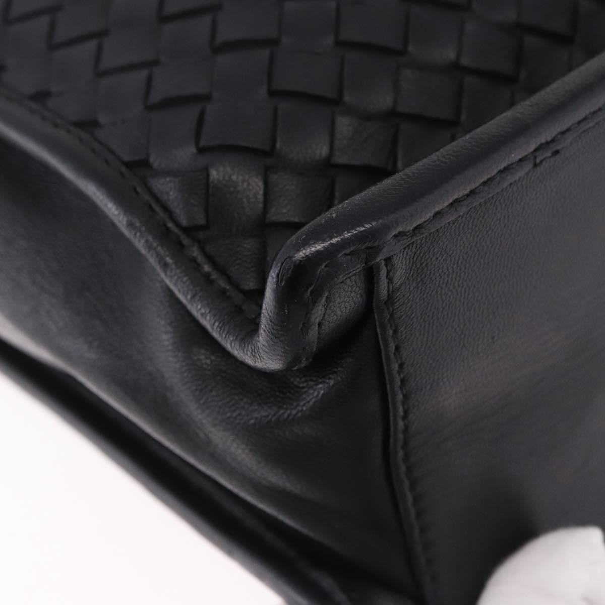 Bottega Veneta Envelope Intrecciato Nappa, Black, Leather, Briefcase