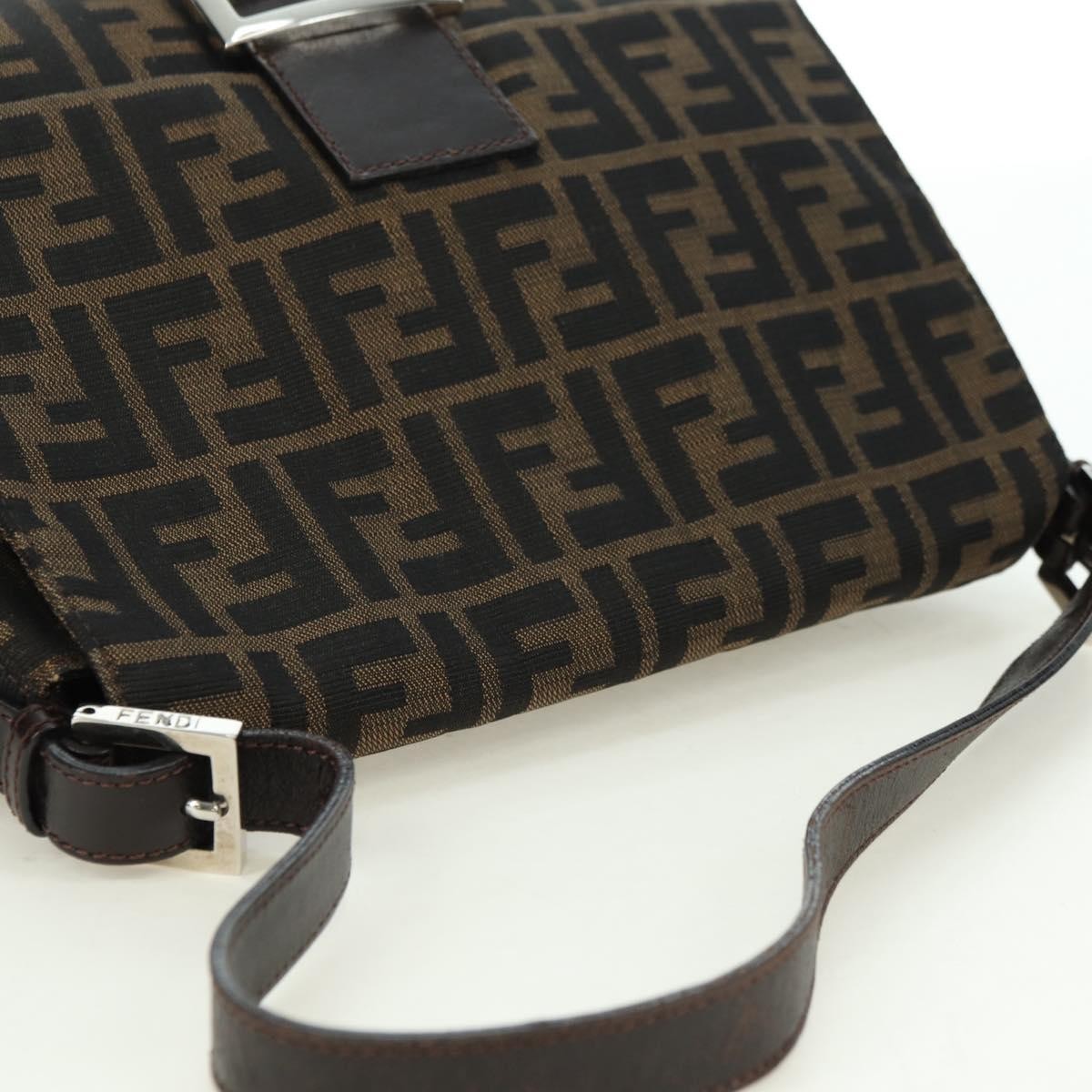 Fendi Mama Forever Zucca Canvas, Brown, Canvas, Handbag
