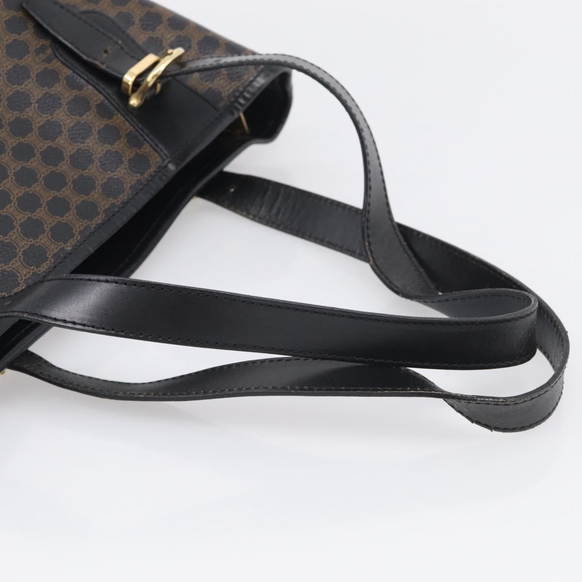 Celine C Macadam Tote PVC leather/ Macadam canvas, Black, Canvas, Shoulder Bag