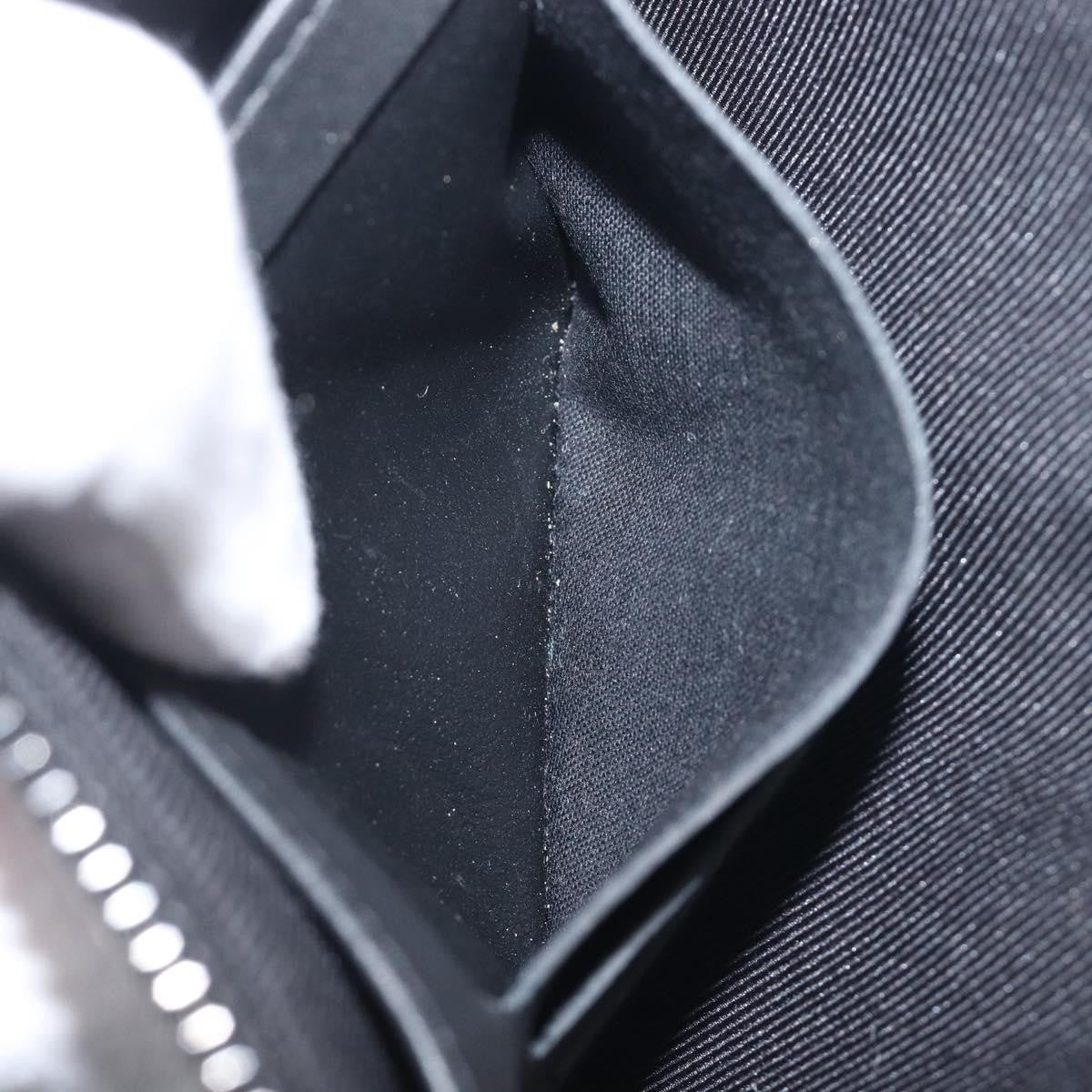 Louis Vuitton Discovery Pochette Monogram Shadow Leather, Black, Leather, Clutch