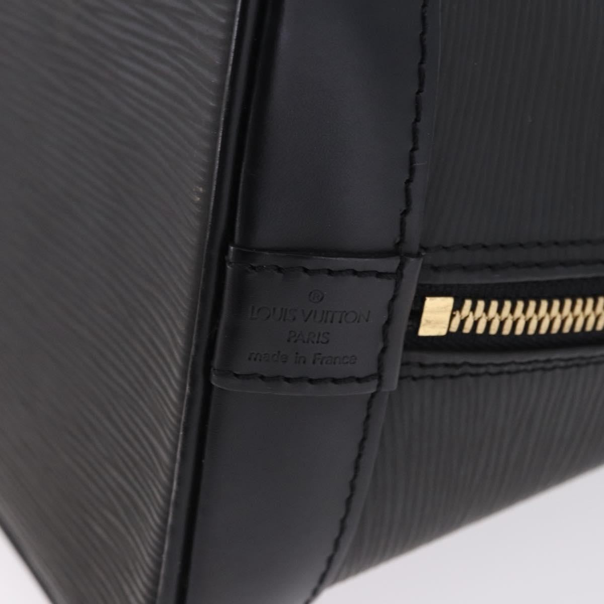 Louis Vuitton Alma Epi Leather, Black, Leather, Handbag
