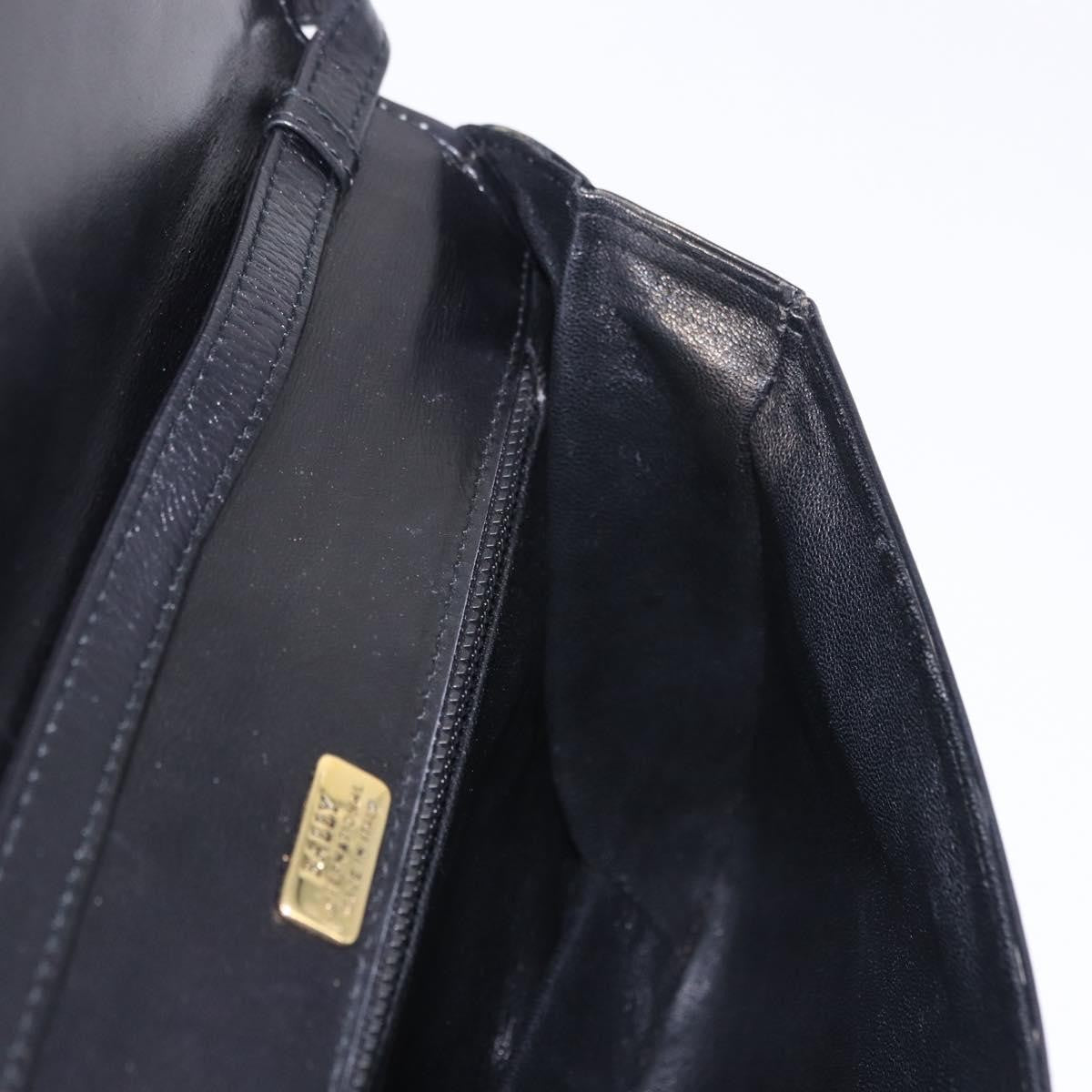 Bally Vintage Leather, Black, Leather, Shoulder Bag