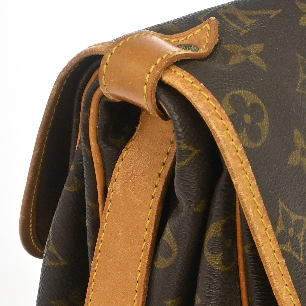 Louis Vuitton Saumur Monogram, Brown, Canvas, Shoulder Bag