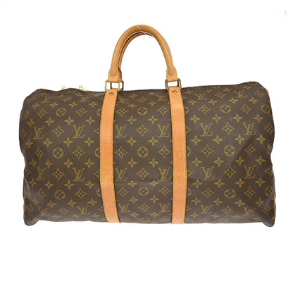 Louis Vuitton Keepall Monogram Canvas, Brown, Canvas, Travel Bag