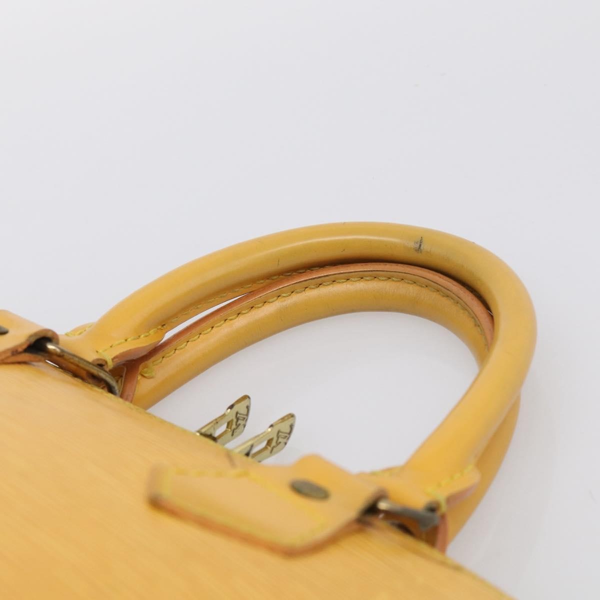 Louis Vuitton Vintage Alma Epi Leather, Yellow, Leather, Handbag