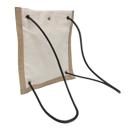 Saint Laurent Universite Flat Canvas, Beige, Canvas, Crossbody Bag