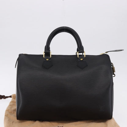Louis Vuitton Speedy Epi Leather, Black, Leather, Handbag