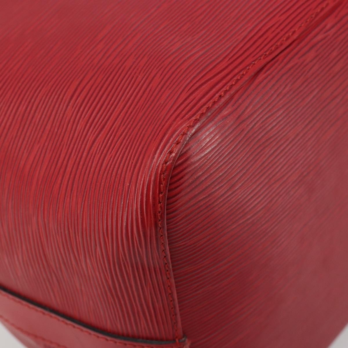 Louis Vuitton Petit Noe Epi Leather, Red, Leather, Shoulder Bag