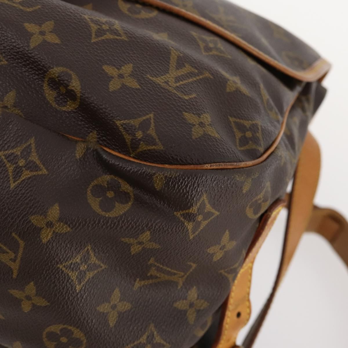 Louis Vuitton Saumur Monogram Canvas, Brown, Canvas, Shoulder Bag
