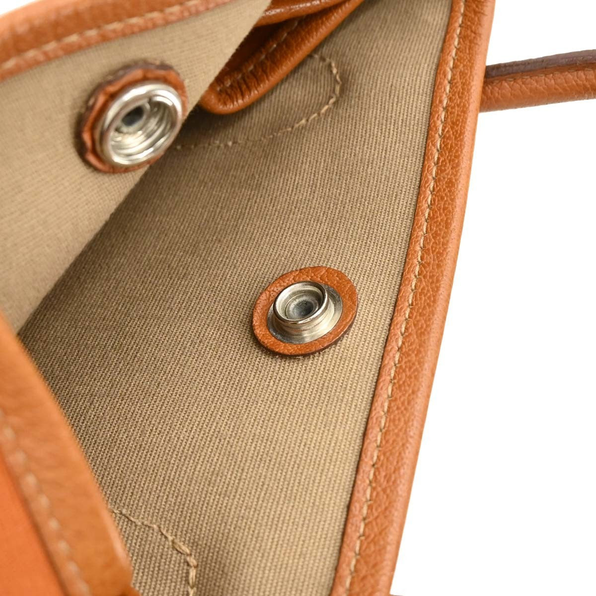 Hermes Garden File Tote Toile and Leather, Orange, Canvas, Tote Bag
