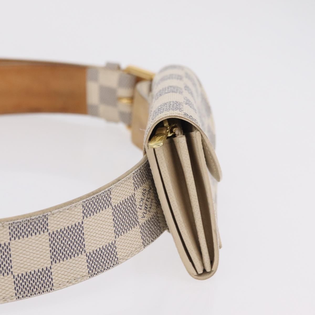 Louis Vuitton Solo Belt Damier, White, Canvas, Clutch