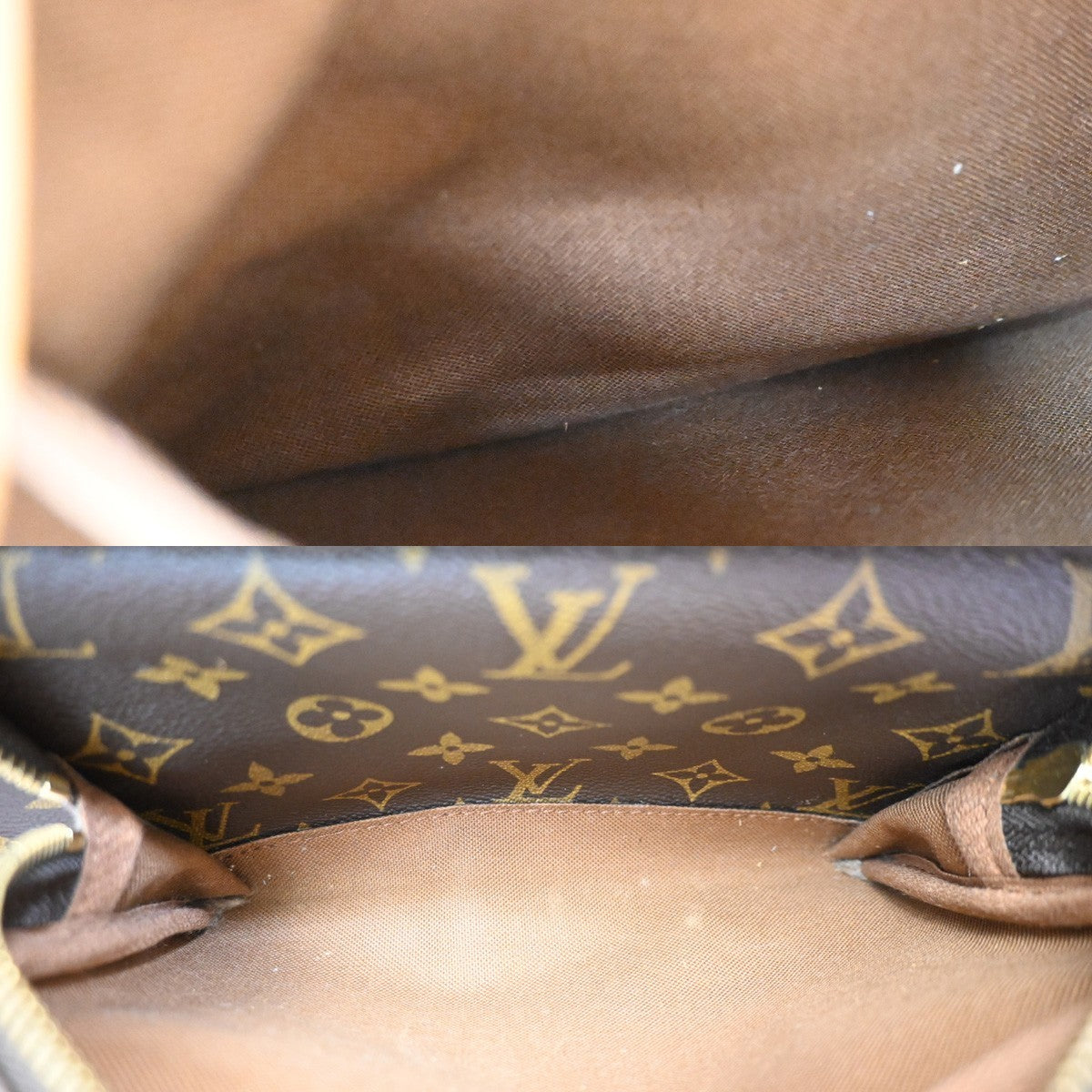 Louis Vuitton Montsouris Monogram, Brown, Canvas, Backpack