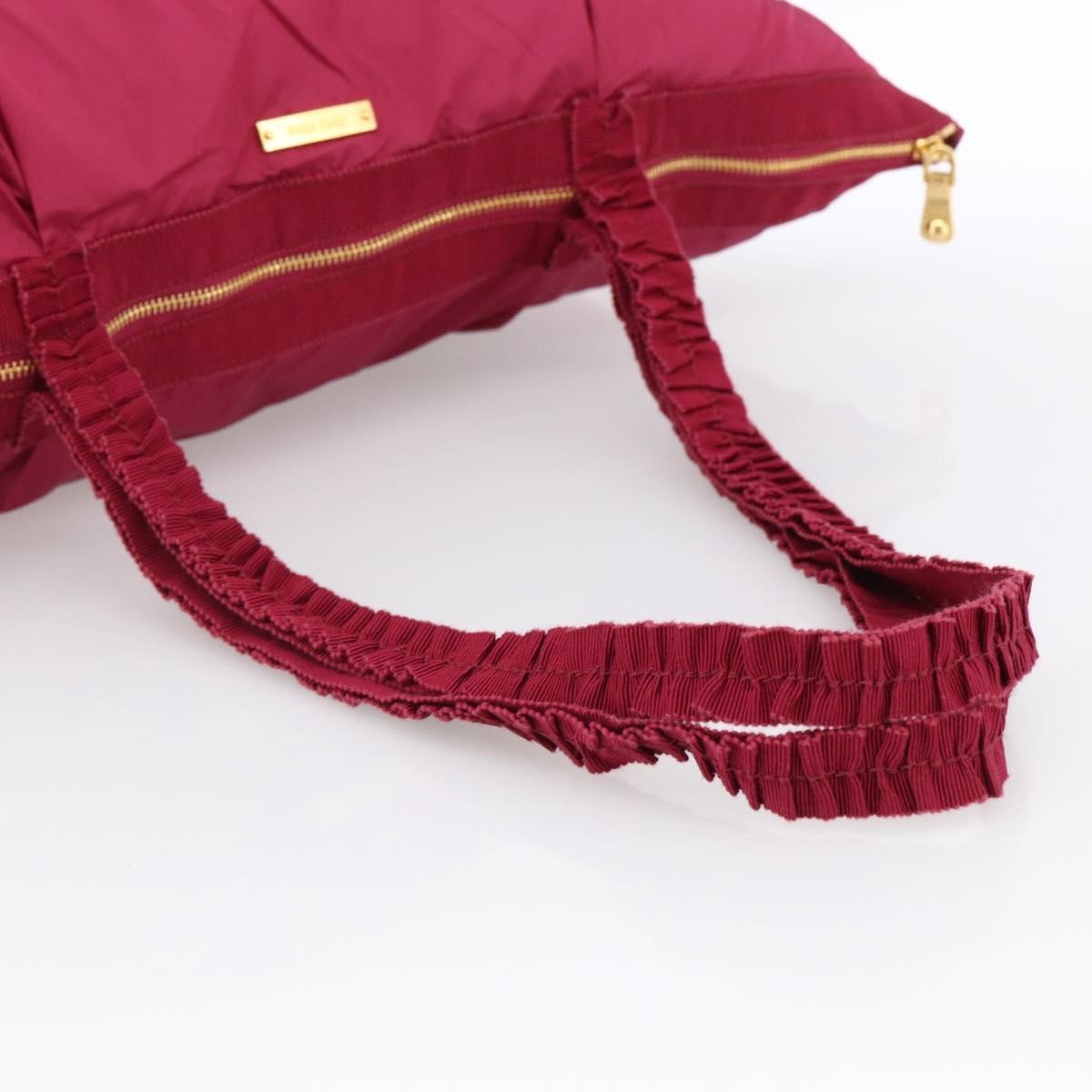 Miu Miu Tote Nylon, Pink, Nylon, Handbag