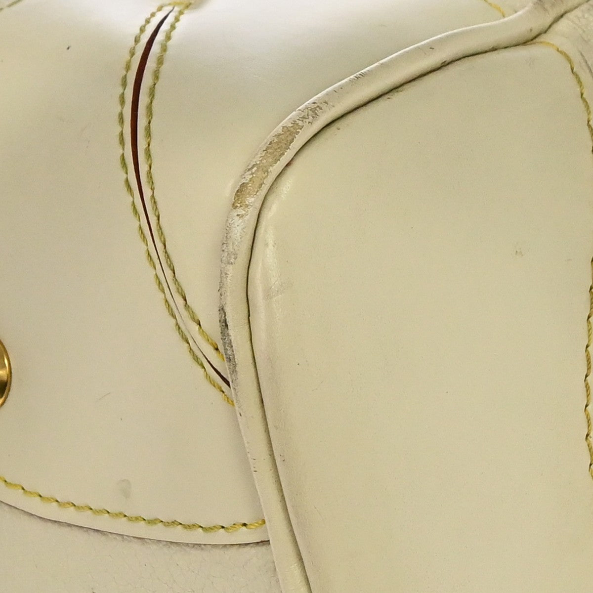 Louis Vuitton Suhali Le Majestueux Leather, White, Leather, Handbag