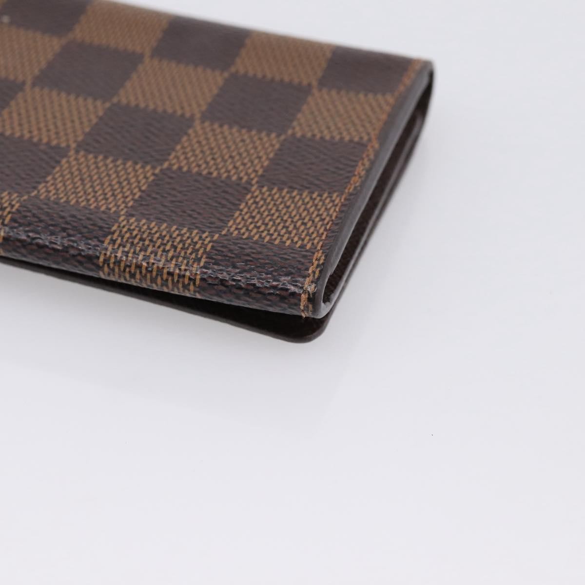 Louis Vuitton Business Card Case Damier, Brown, Canvas, Card Holder