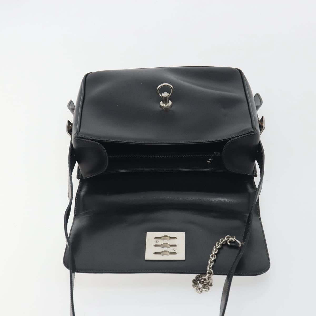 Celine Vintage Leather, White, Leather, Shoulder Bag