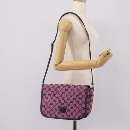 Gucci Children's Messenger GG Canvas, Pink, Canvas, Handbag