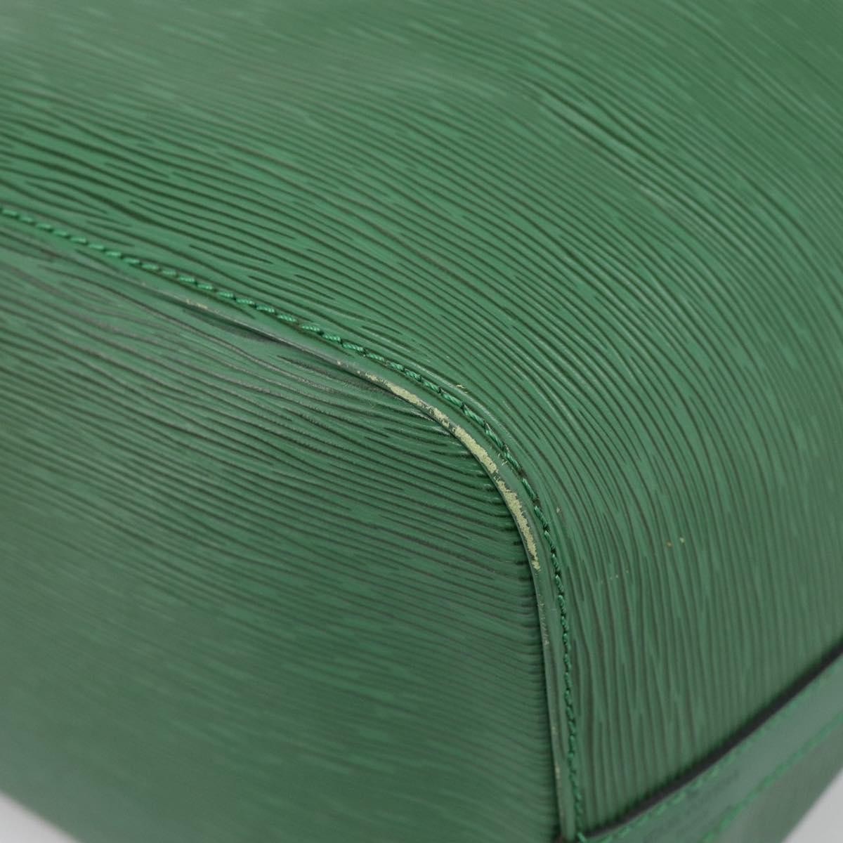 Louis Vuitton Petit Noe Epi Leather, Green, Leather, Handbag