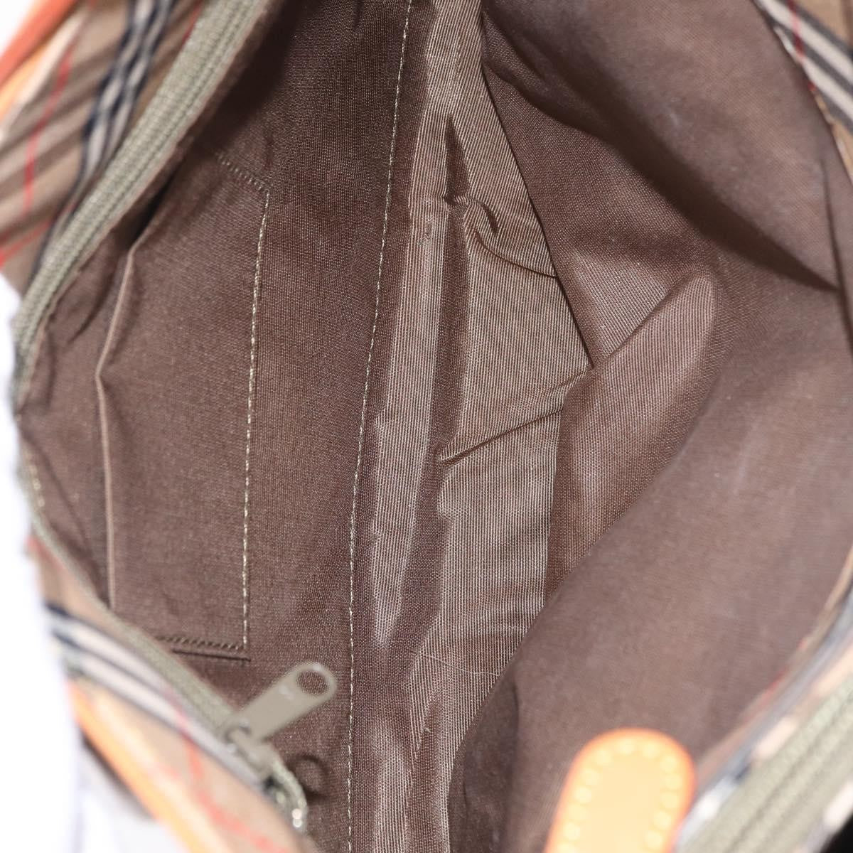 Burberry Shoulder Bag Nova Check Coated Canvas, Khaki, Canvas, Shoulder Bag