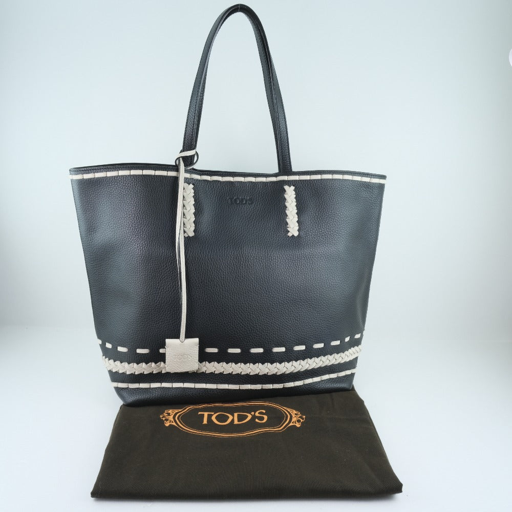 TOD'S, Black, Leather, handbag