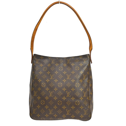 Louis Vuitton Looping Monogram Canvas, Brown, Canvas, Handbag